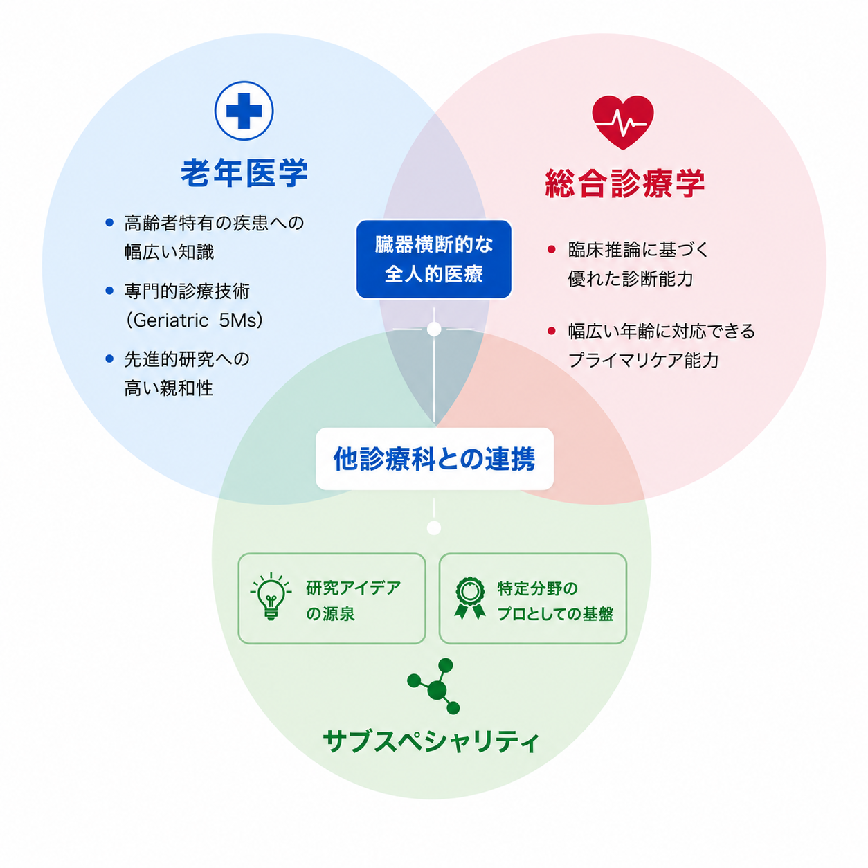 老年・総合内科学 概念図